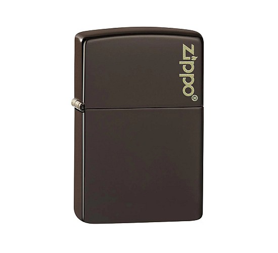 Zippo brown with logo