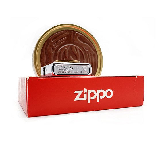 Zippo bruin keeper flame jaar 2000 doosje