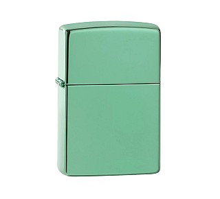Zippo Chameleon aansteker in donkergroene gepolijste kleur met subtiel veranderend chameleon-effect