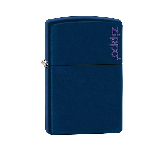 Zippo classic navy matte with logo