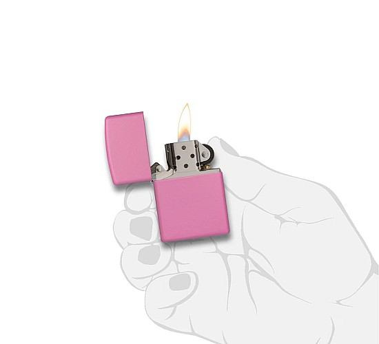 Zippo classic pink matte