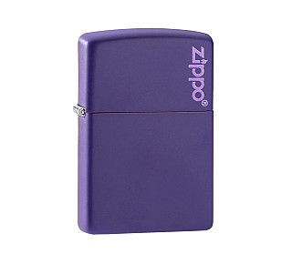 Zippo Purple matte met logo