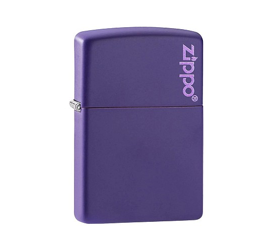 Zippo classic purple matte with logo