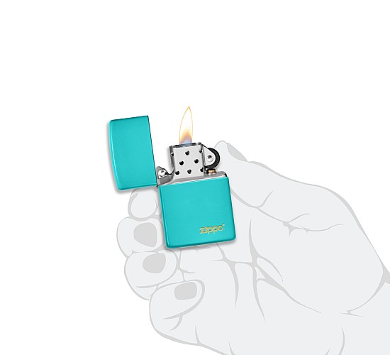 Zippo classic turquoise with logo