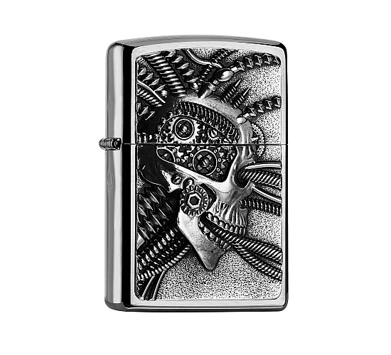Zippo cyberpunk skull