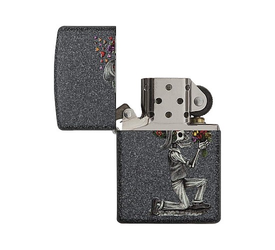 Zippo day of the dead man open
