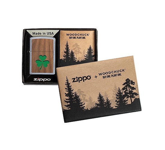 Zippo doosje woodchuck klaver