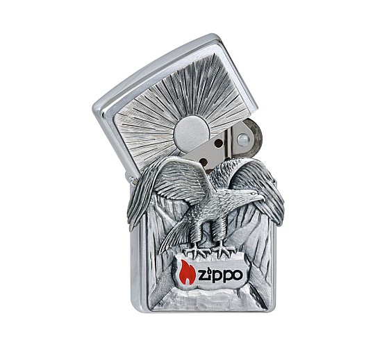 Zippo arend embleem 2011 in hoogglans chrome