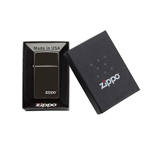 Doosje met de Ebony  Slim van Zippo