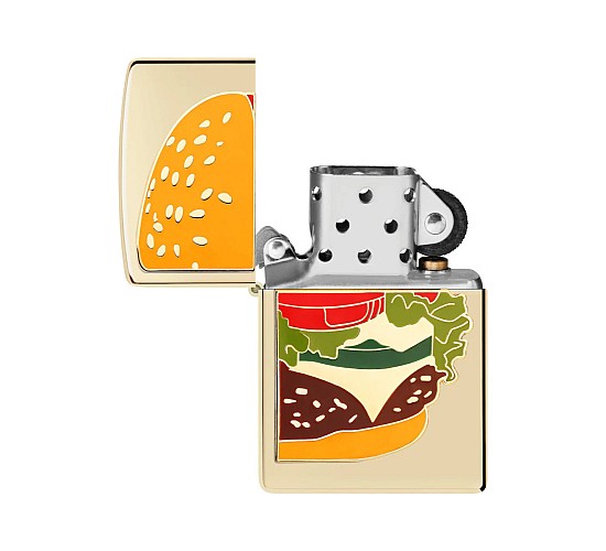 Zippo foodie burger champagne
