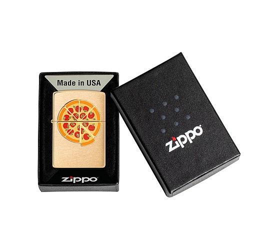 Zippo foodie collectie pizza embleem