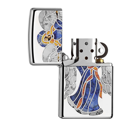 Zippo uit de fusion collection met blauwe engel