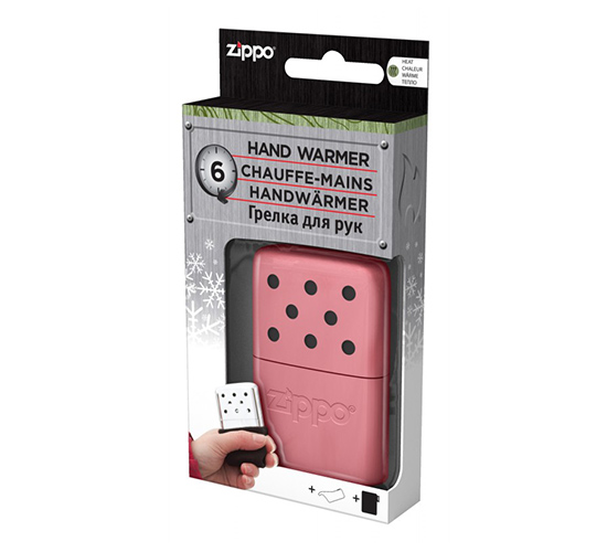 Zippo handwarmer klein roze in verpakking