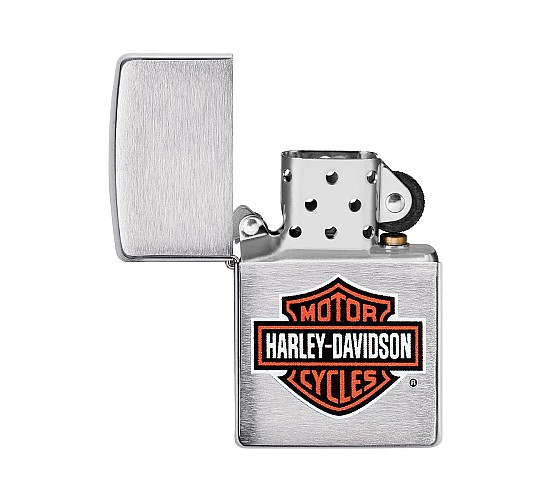 Zippo harley davidson brushed chrome