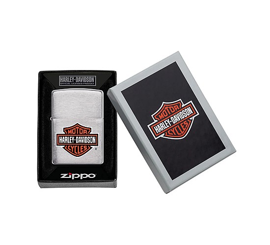 Doosje met de Harley Davidson Chrome van Zippo