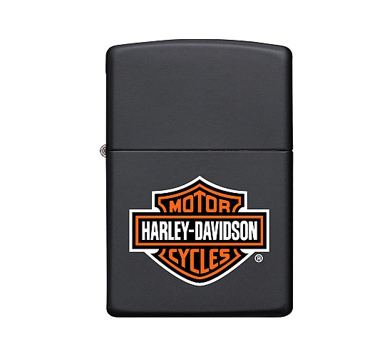 Zippo harley davidson shield black matte
