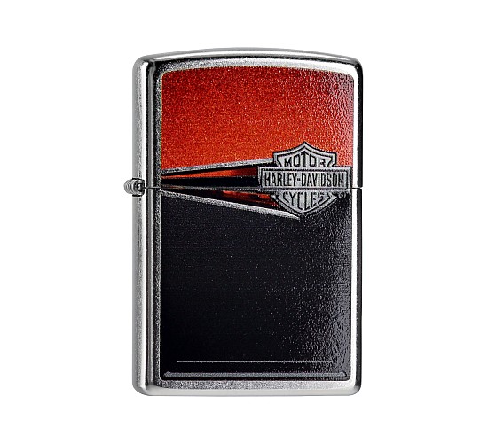 Zippo harley davidson zwart rood