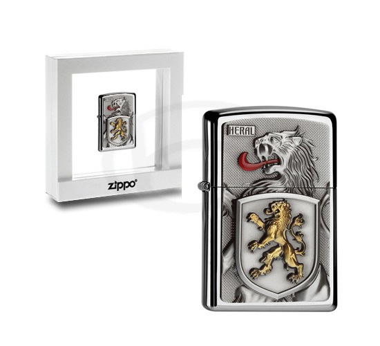 Doosje met de Heral Leo van Zippo