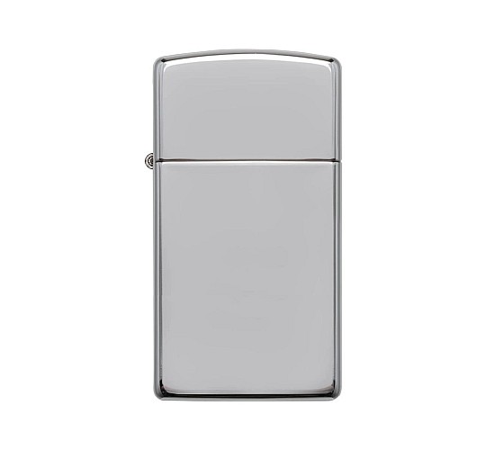 High Polish Chrome finish zippo in Slim case