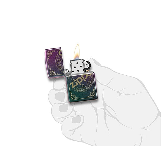 Zippo iridescent since 1932 logo stamp