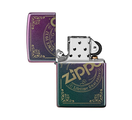 Zippo iridescent since 1932 open