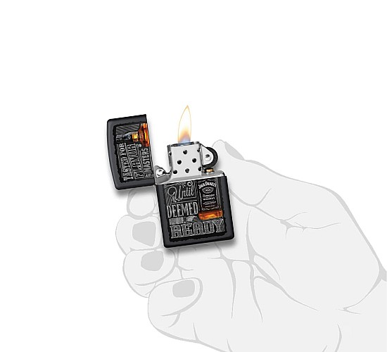 Zippo jack daniel black matte