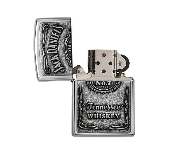 Jack Daniel's Old No. 7 Zippo high polish chrome