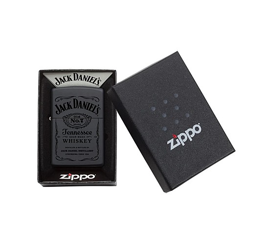 Zippo jack daniels whiskey logo black