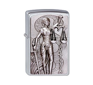 Zippo Justitia emblem