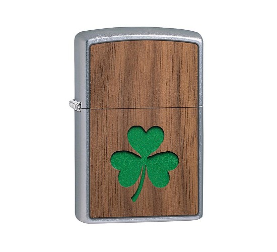 Zippo kleeblatt woodchuck zijkant