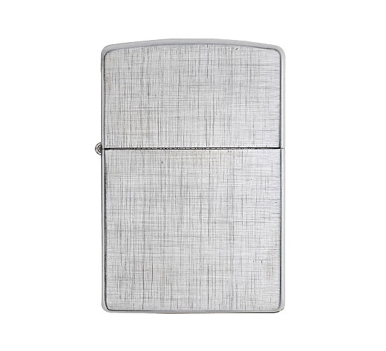 Zippo linen weave brushed