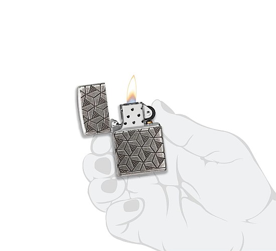 Zippo luxury geometric pattern design