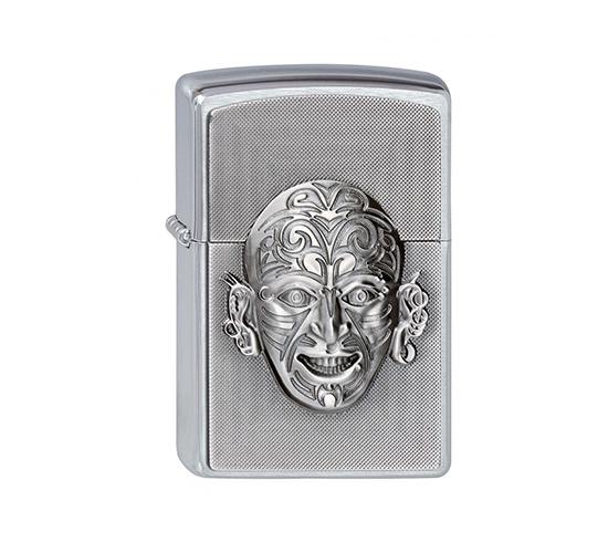 Zippo maori face emblem