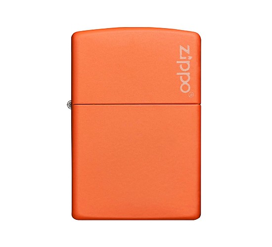 Zippo orange matte logo