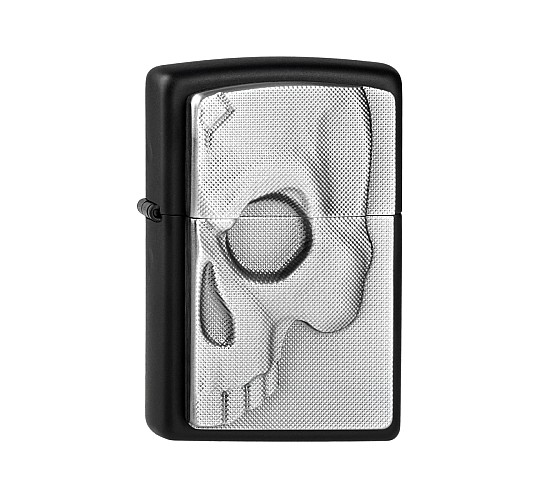 Zippo phantom half skull