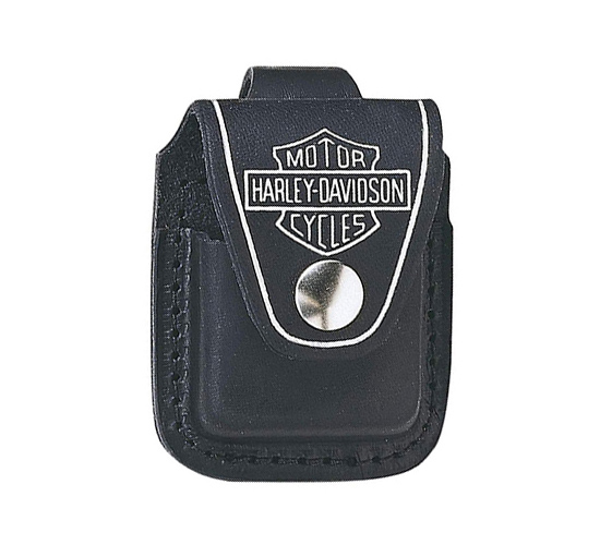 Zippo pouch harley davidson zwart