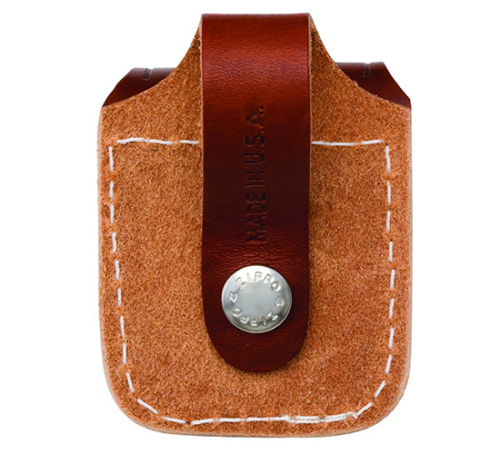 Zippo tasje bruin met lus voor broekriem