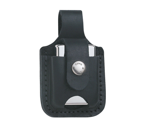 Zippo pouch thumb notch