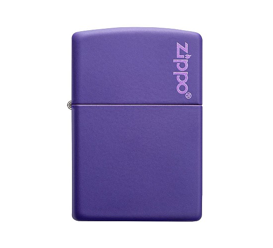 Zippo purple matte with logo