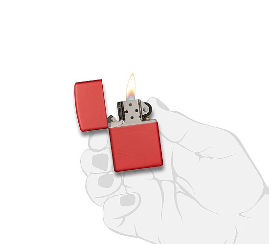Zippo red matte coating