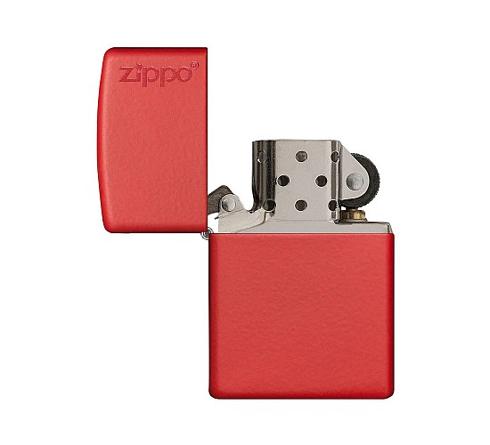 Zippo red matte logo