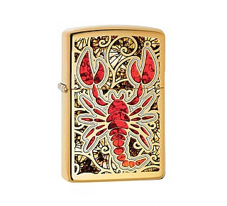 Zippo Red scorpion (Brass)