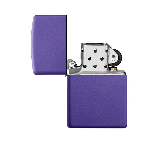 Zippo regular purple matte