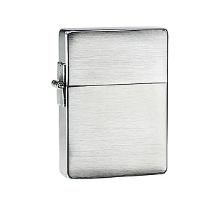 Zippo Replica 1935 Chrome aansteker in geborsteld chroom met strak en simpel design