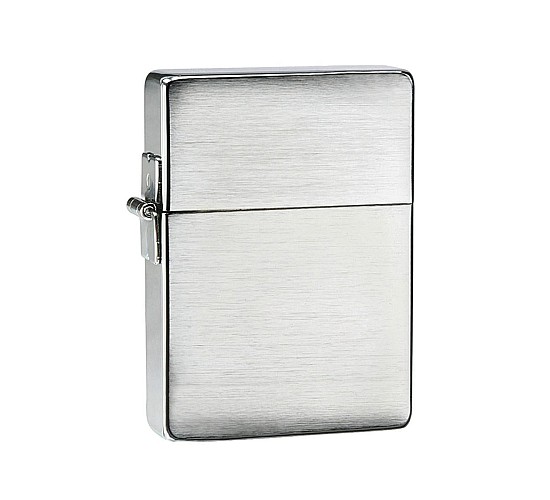 Zippo Replica 1935 Chrome aansteker in geborsteld chroom met strak en simpel design