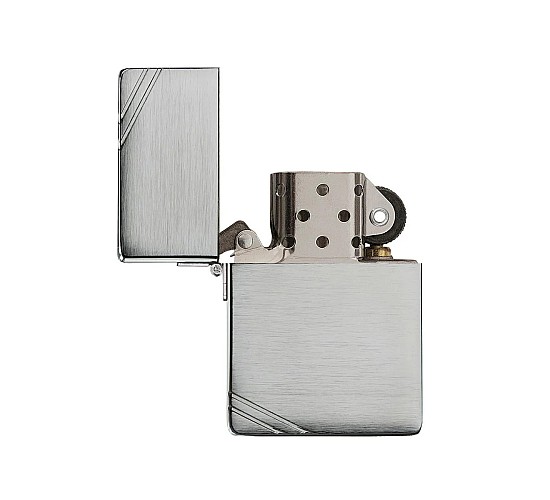 Zippo Replica 1935 geborsteld chroom met slashes
