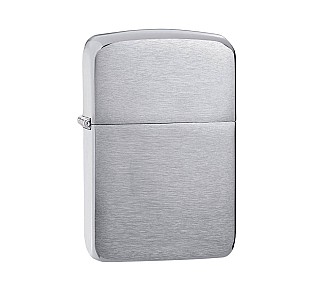 Zippo Replica 1941 brushed chrome aansteker met geborstelde matte afwerking