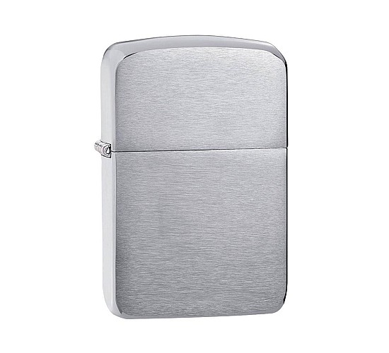 Zippo Replica 1941 brushed chrome aansteker met geborstelde matte afwerking