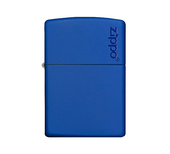 Zippo royal blue matte with logo