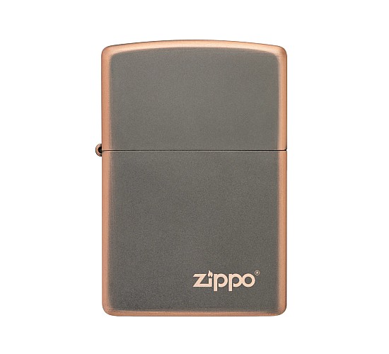 Zippo rustic bronze with logo